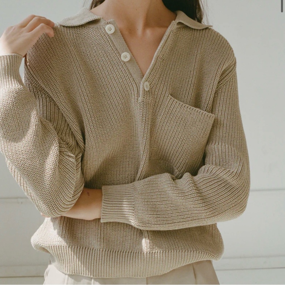 Shaina Mote - Saatchi Sweater - Greige - Size Small - Picture 3 of 14